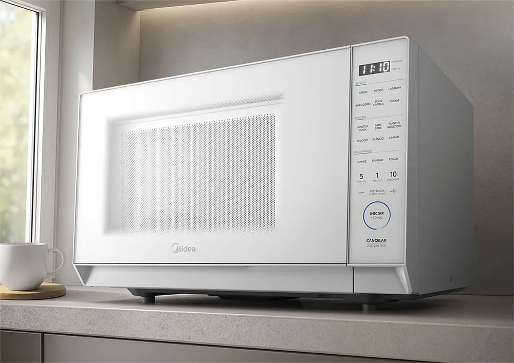 Micro-ondas Midea MasterCook 27L, 1270W, Branco, MHP27B1