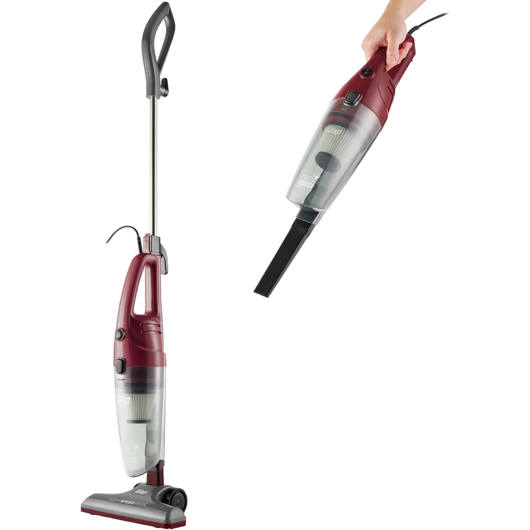 Aspirador de Pó Vertical HIGH SPEED PLUS 3 em 1, Compacto, 1,2 Litros, com Extensor Removível, 134mbar 1350W