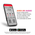 Fone de Ouvido Earbud Aiwa EB-05-B Bluetooth ENC APP