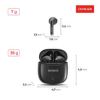 Fone de Ouvido Earbud Aiwa EB-05-B Bluetooth ENC APP