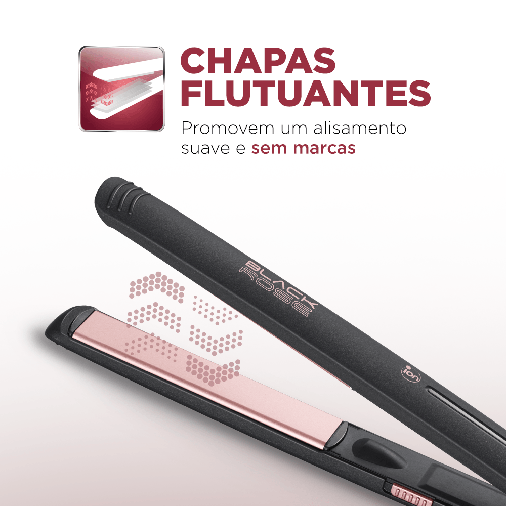 Prancha Alisadora Mondial Black Rose P-27