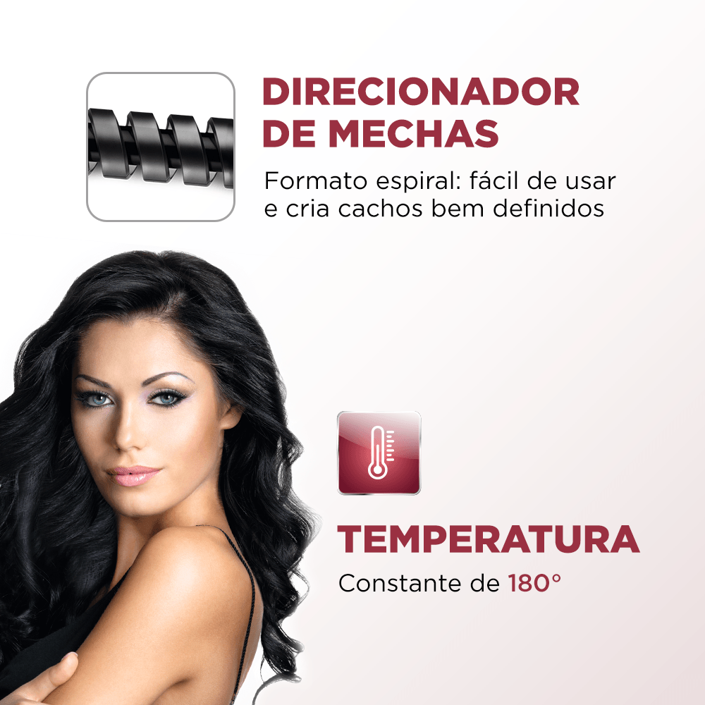 Modelador Mondial Cacho Spiral Infinity EM-05 Bivolt