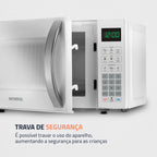 Micro-Ondas Mondial 21L, 1.200W, MO-01-21-W, Branco