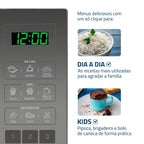 Micro-ondas Mondial 34L, 1.400W, MO-02-34-E, Espelhado
