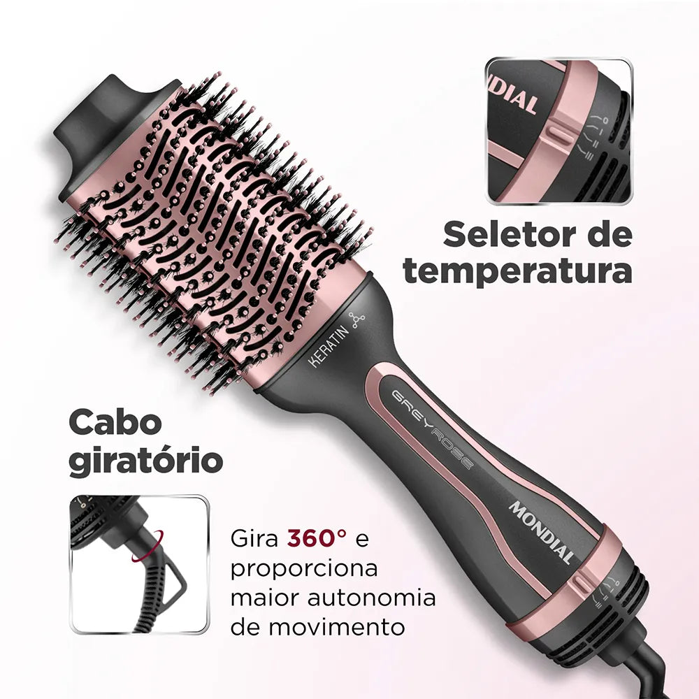 Escova Secadora Mondial Keratin - ES-11-BI