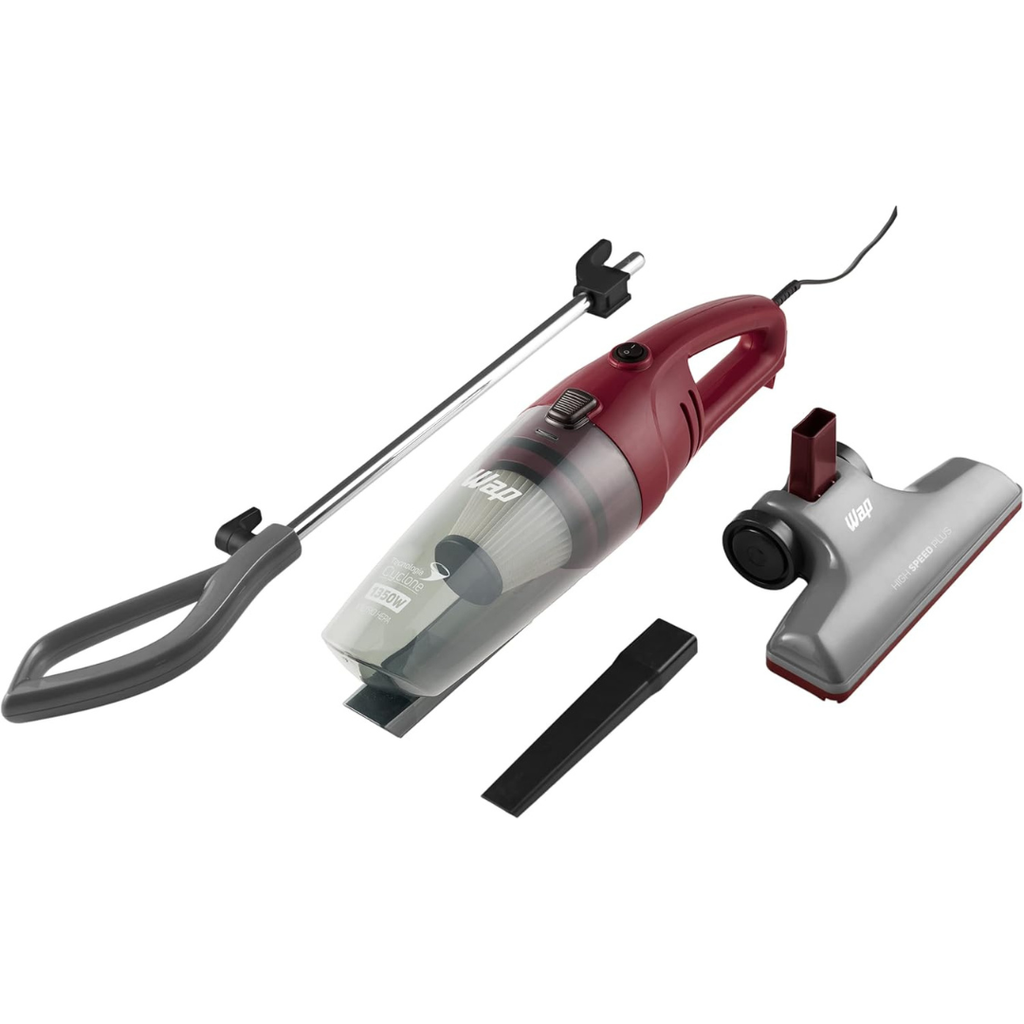 Aspirador de Pó Vertical HIGH SPEED PLUS 3 em 1, Compacto, 1,2 Litros, com Extensor Removível, 134mbar 1350W