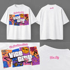 Camiseta GTA 6 Edição Especial Vice City Streetwear Camiseta Estampada Unissex Retrô Miami