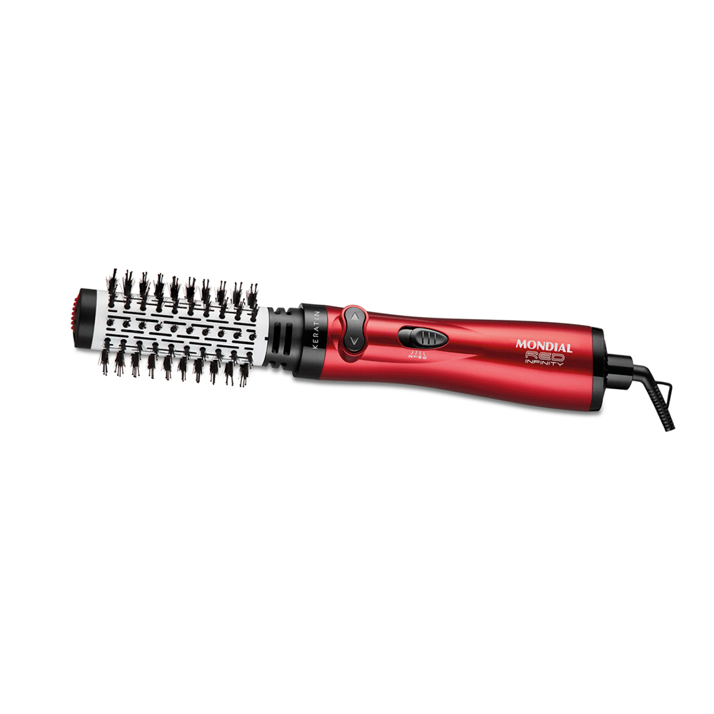 Escova Rotativa Infinity Keratin Mondial Vermelho ER-11-KR