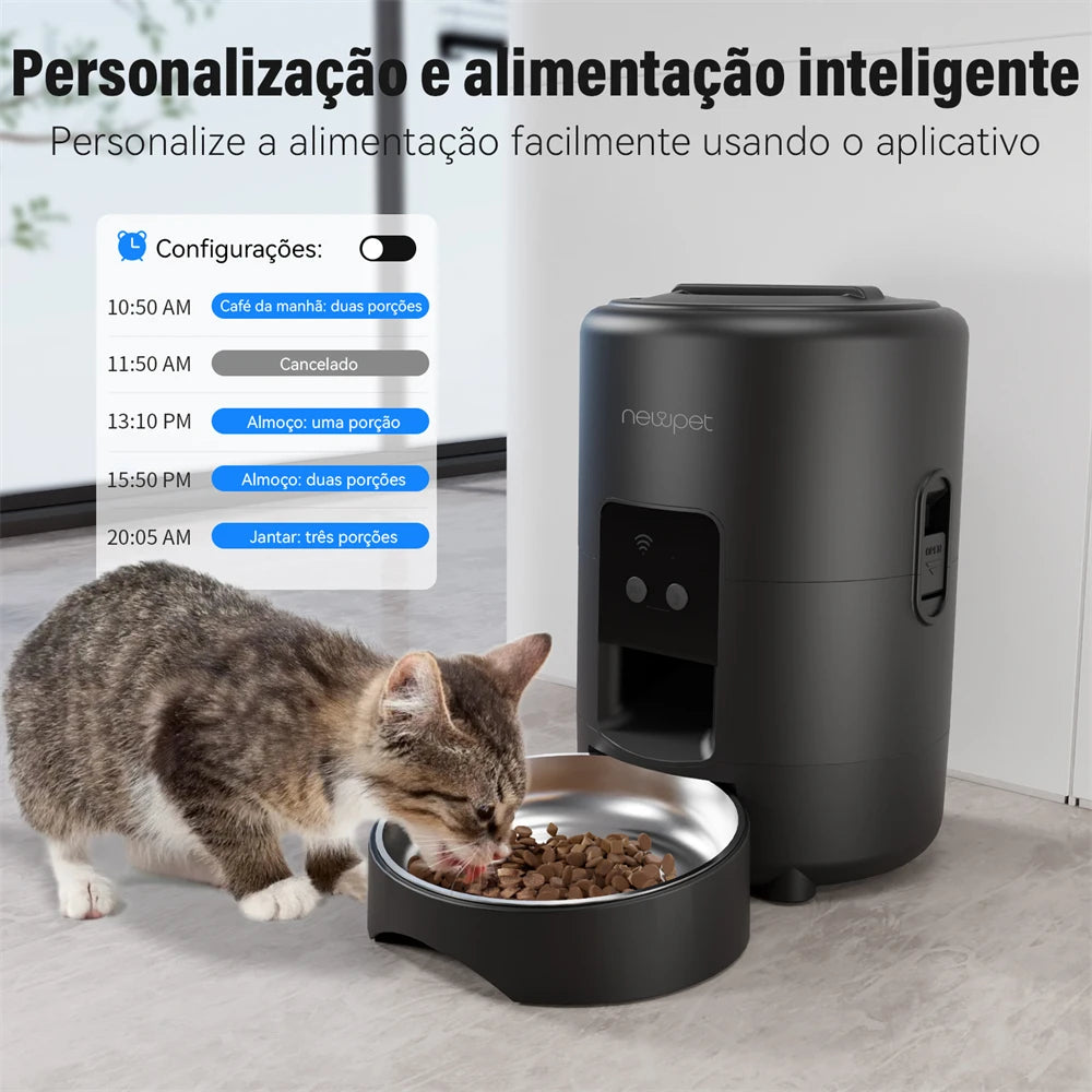 Alimentador de 2L com temporizador para cães e gatos