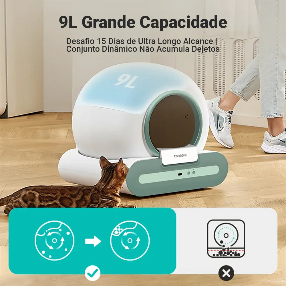 Newpet 65l caixa de areia inteligente para gatos