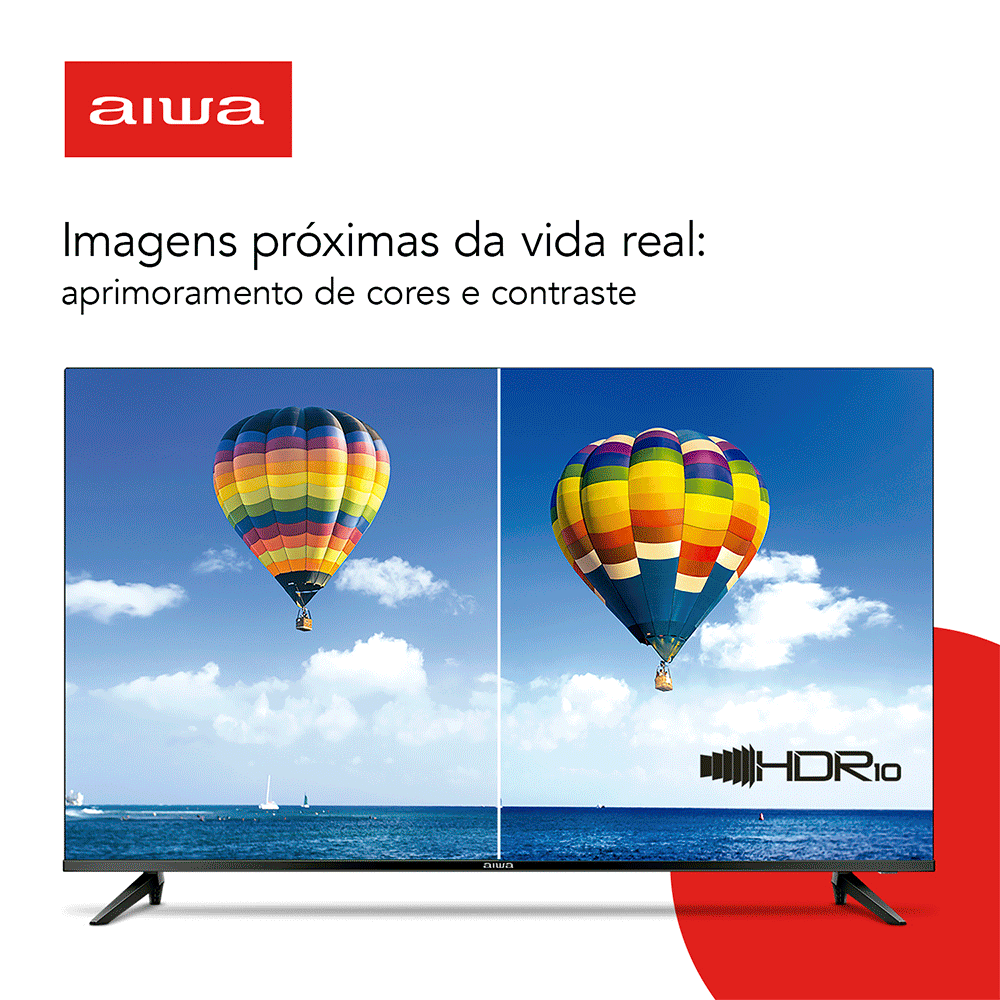 Smart TV Aiwa 32", HD, Android, AWS-TV-32-BL-02-A
