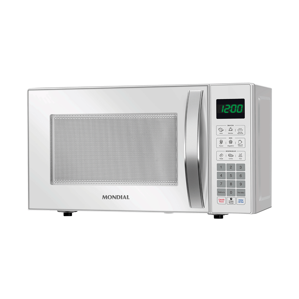 Micro-Ondas Mondial 21L, 1.200W, MO-01-21-W, Branco