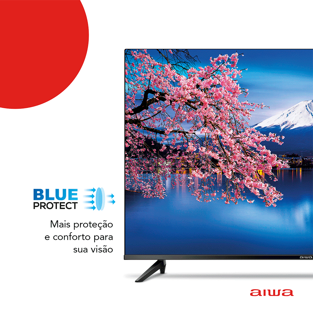 Smart TV Aiwa 43", Full HD, Android, AWS-TV-43-BL-02-A Preto