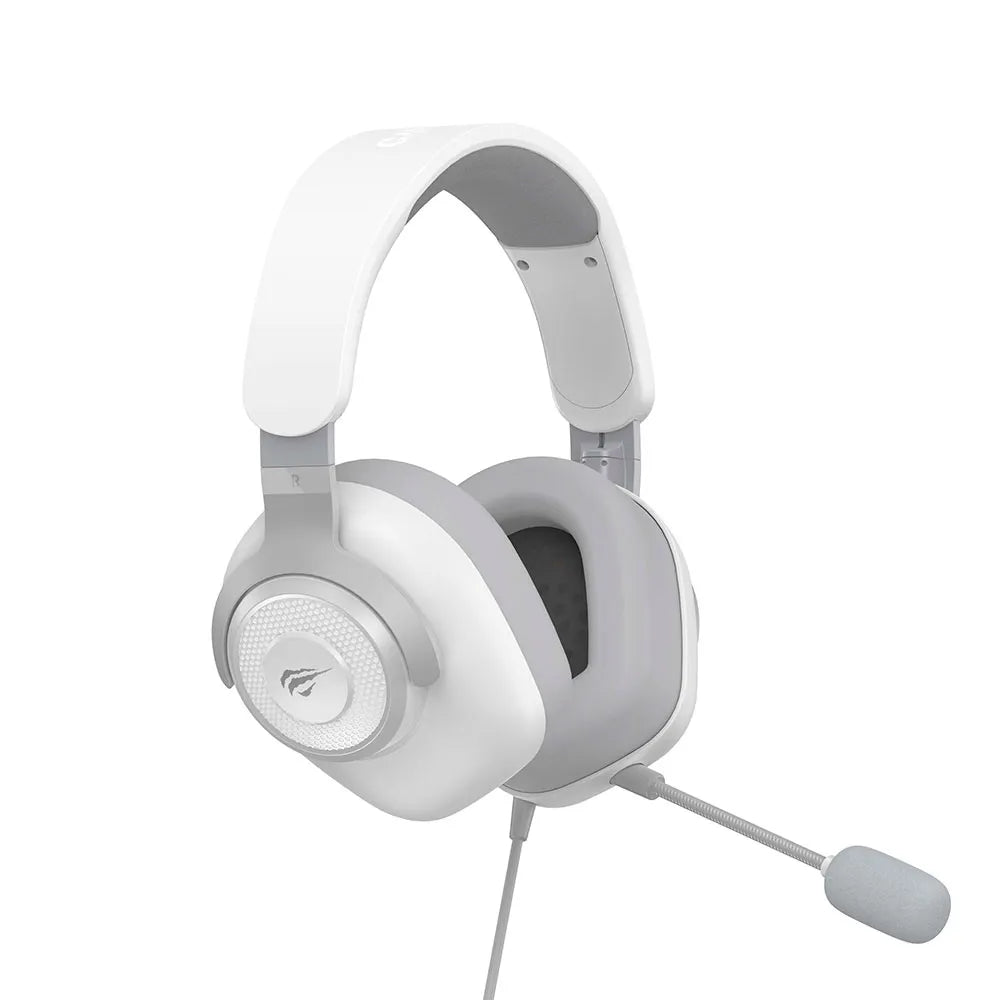 Headset Gamer HAVIT H2230U, Microfone Removível White