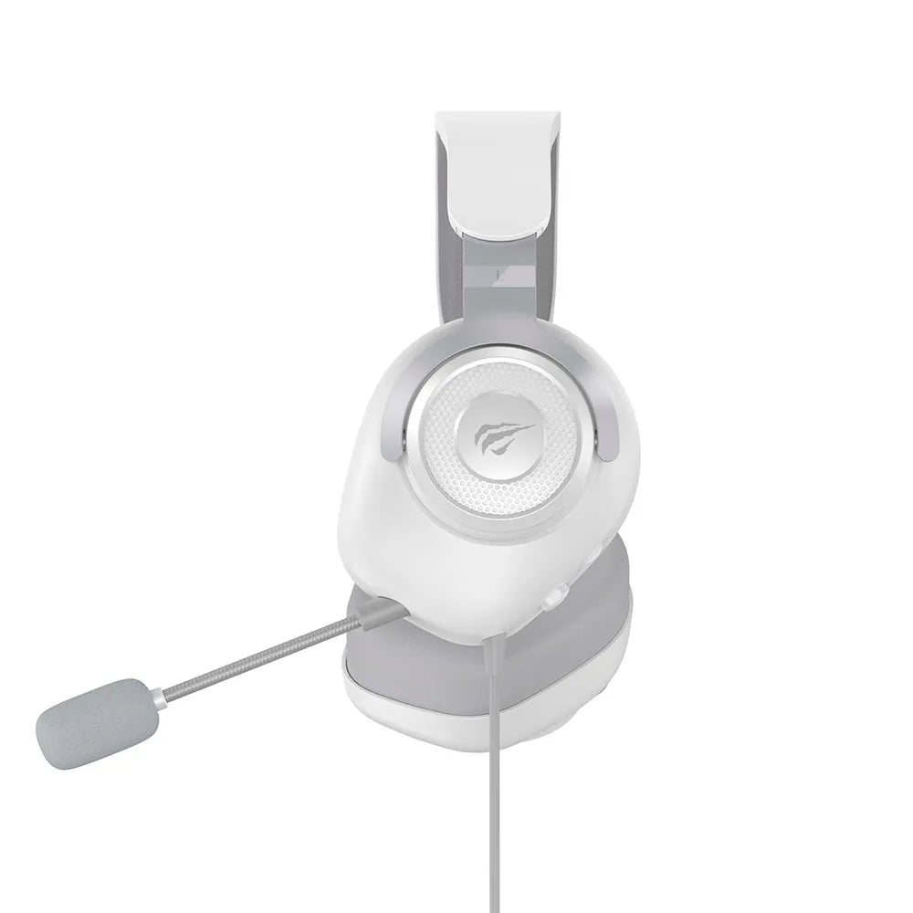 Headset Gamer HAVIT H2230U, Microfone Removível White