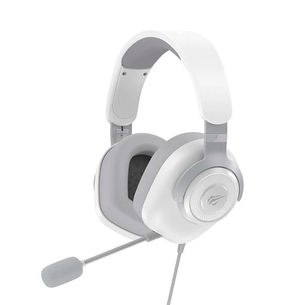 Headset Gamer HAVIT H2230U, Microfone Removível White