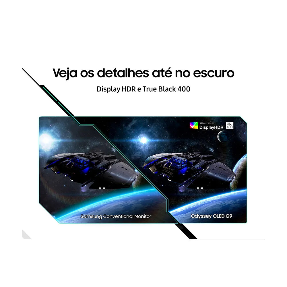 Monitor Gamer Curvo Samsung Odyssey Oled G9 49" DQHD, 240Hz, Ultrawide, Freesync Premium PRO