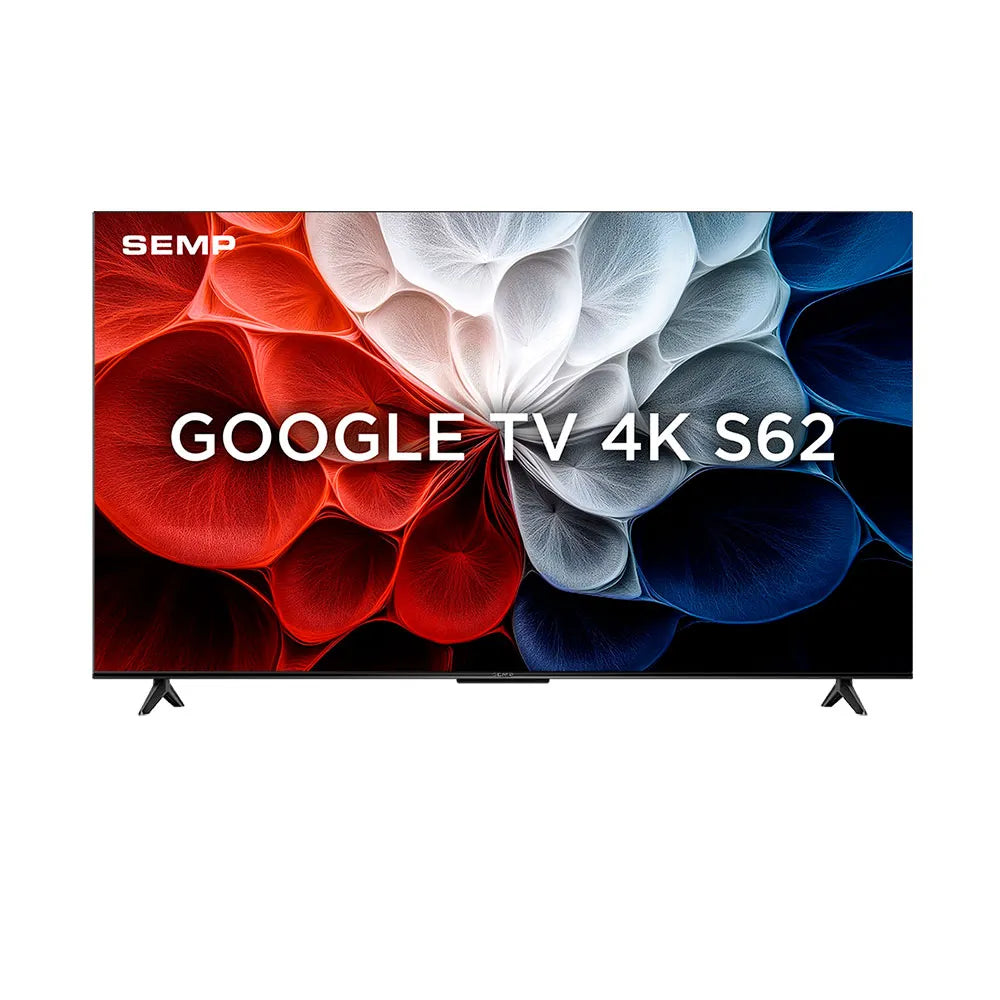 Smart TV LED 55" SEMP S62 4K UHD, Google TV, Wi-Fi Dual Band, Dolby Áudio e Comando por Voz com Google Assistente