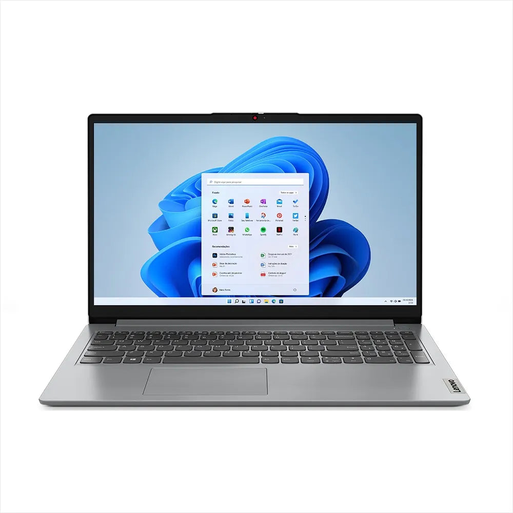 Notebook Lenovo Intel Core i3-1315U, 15" FHD, 8GB RAM, SSD 256GB, Intel UHD Graphics - 83QJ0001BO Cinza