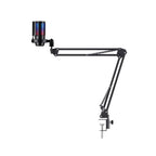 Microfone Gamer Havit GK50 Pro, RGB, USB, Preto, Com Braço Articulado - GK50PRO