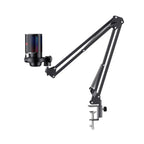 Microfone Gamer Havit GK50 Pro, RGB, USB, Preto, Com Braço Articulado - GK50PRO