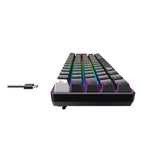 Teclado Mecânico Gamer Havit com Iluminação RGB, USB Tipo-C, ABNT2 - GT-KB11L Vermelho