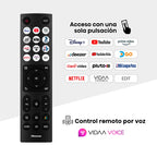 Smart TV 4K DLED 65" Hisense , Plataforma Inteligente VIDAA U9, 65A6NV