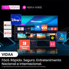Smart TV 4K DLED 65" Hisense , Plataforma Inteligente VIDAA U9, 65A6NV