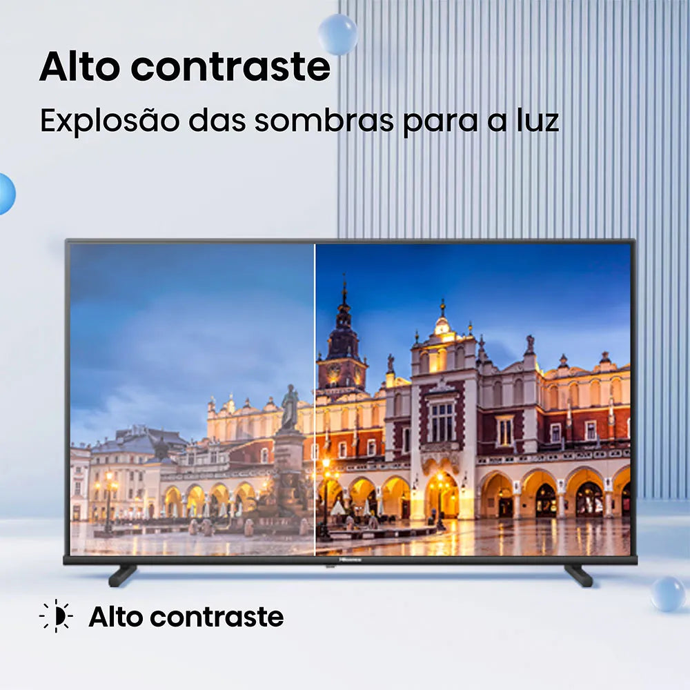 Smart TV Hisense 40" DLED Full HD, 40A4NV