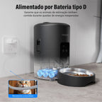 Alimentador Inteligente para Cães 2L Adequado para Animais de Estimação de Pequeno e Médio Porte Alimentador Automático