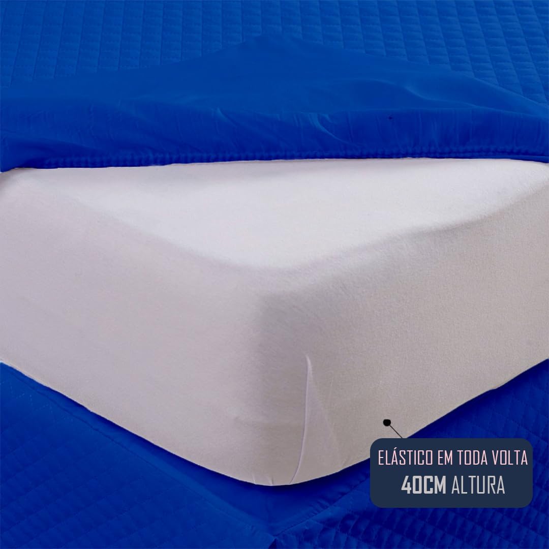 Kit Capa de Colchão Solteiro - 2 Peças - Impermeável c/ 4 Camadas de Proteção