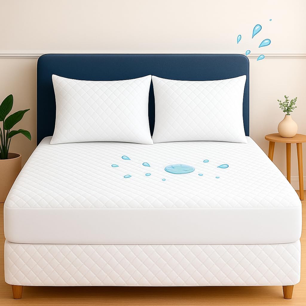Kit Capa de Colchão Solteiro - 2 Peças - Impermeável c/ 4 Camadas de Proteção