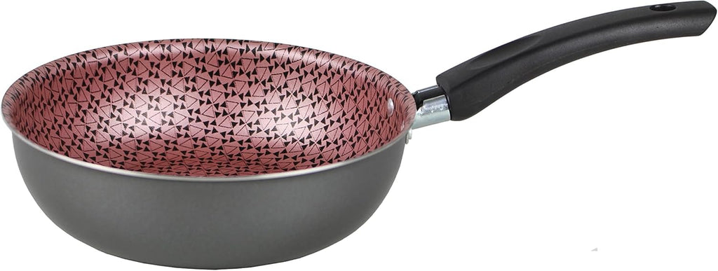 Conjunto Panelas Elegan Prime 8 Peças Grafite com Rosa - Dona Chefa