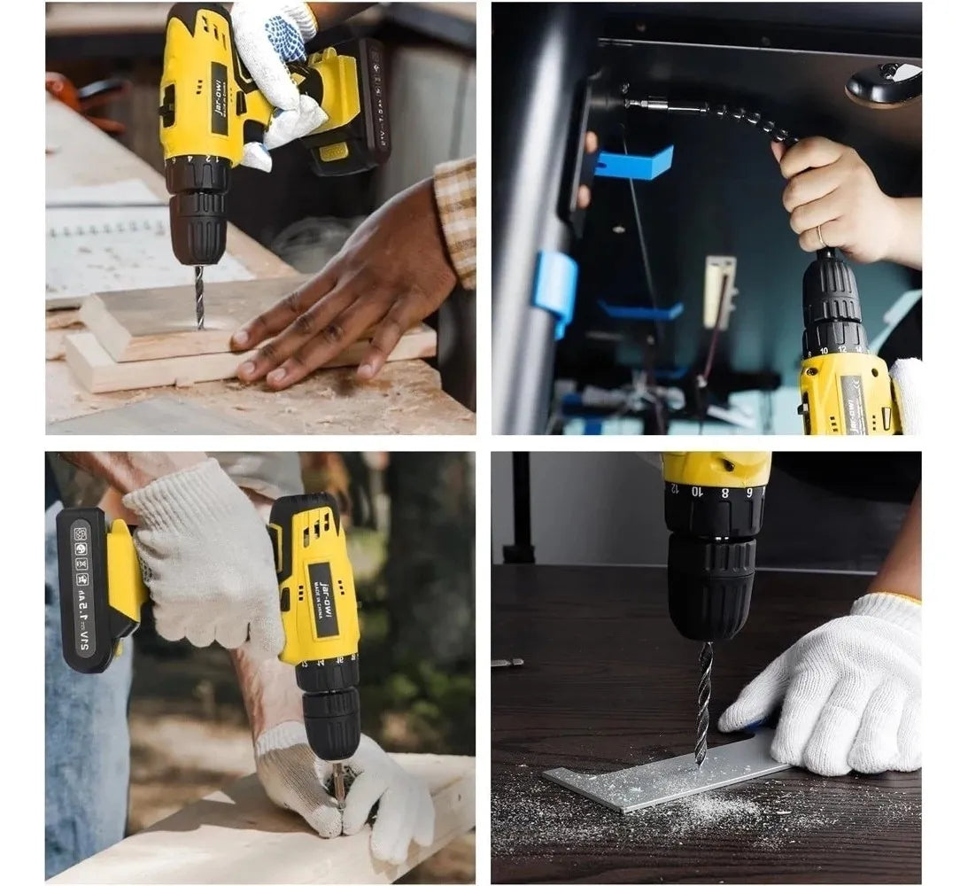 Parafusadeira Furadeira 48V 2 Baterias Com Maleta e Acessórios Completo