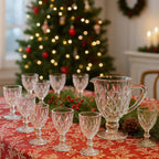 Jogo 4 taça Diamante Vidro 340 ml + Jarra