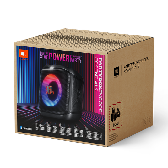 Caixa de Som JBL Partybox Encore Essential 2, 100W RMS, Entrada para Microfone