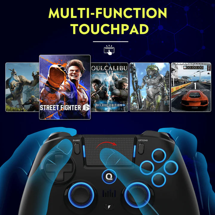 Controle sem fio QRD Spark N5 para PS5/PS4/PS3/PC