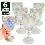 Conjunto Jogo 6 Taças Vidro Diamond 350 ml