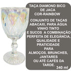 Conjunto Jogo 6 Taças Vidro Diamond 350 ml