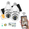 Câmera Segurança Prova D'água Infravermelho Lâmpada Sem Fio Wifi
