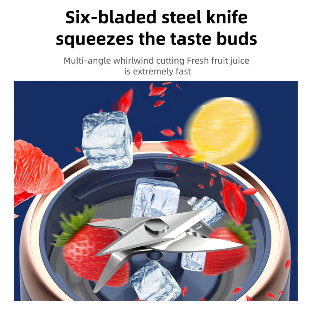 Copo espremedor elétrico de 6 lâminas