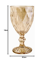 Conjunto Jogo 6 Taças Vidro Diamond 350 ml