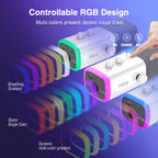 FIFINE Microfone para jogos XLR/USB para podcasting, microfone RGB