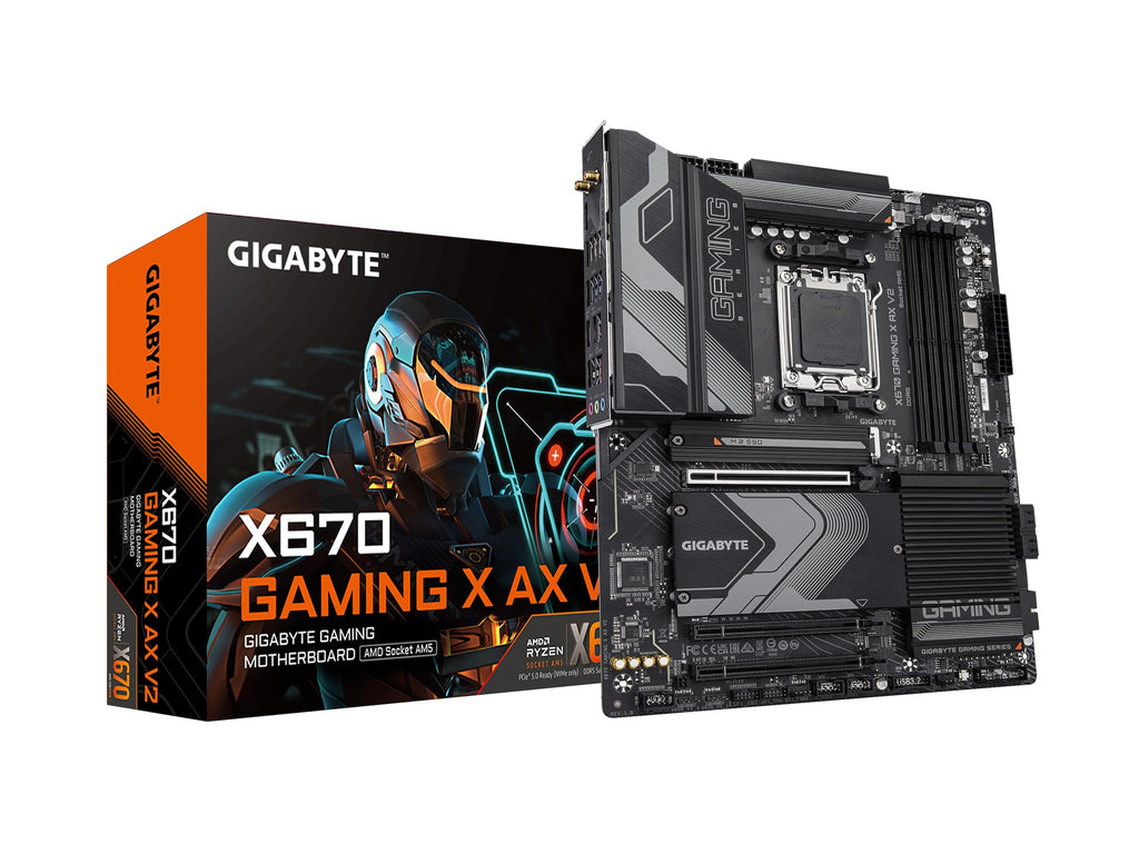 Placa Mãe Gigabyte X670 GAMING X AX V2, AMD AM5, ATX DDR5