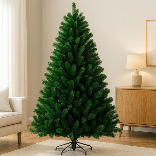 Árvore de Natal Luxo Cheia 1,80m com 800 Galhos Cheia Realista Elegante Premium