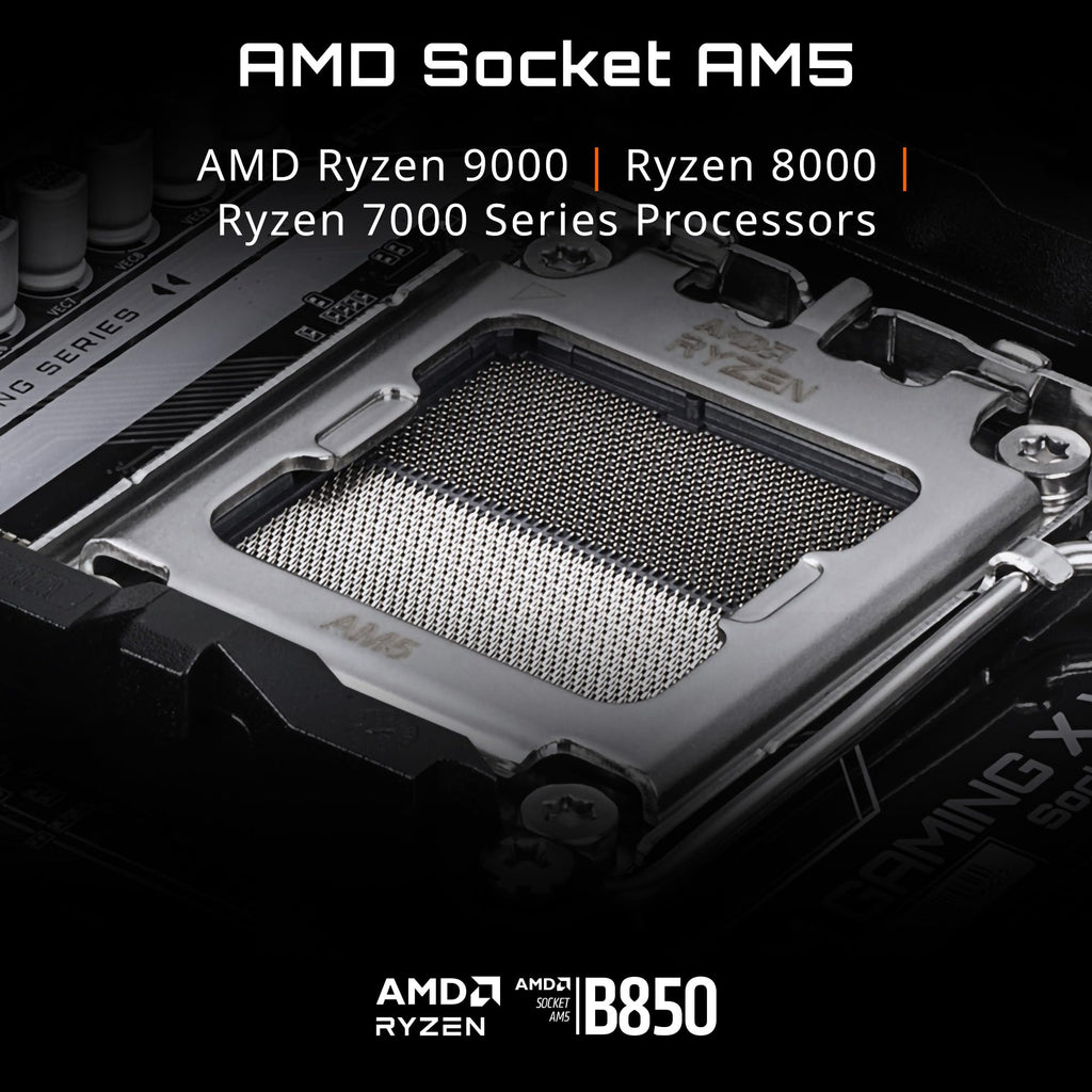 Placa mãe Gigabyte B850 Gaming WiFi 6, Display Ports, HDMI, AM5, Micro-ATX DDR5