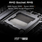 Placa mãe Gigabyte B850 Gaming WiFi 6, Display Ports, HDMI, AM5, Micro-ATX DDR5