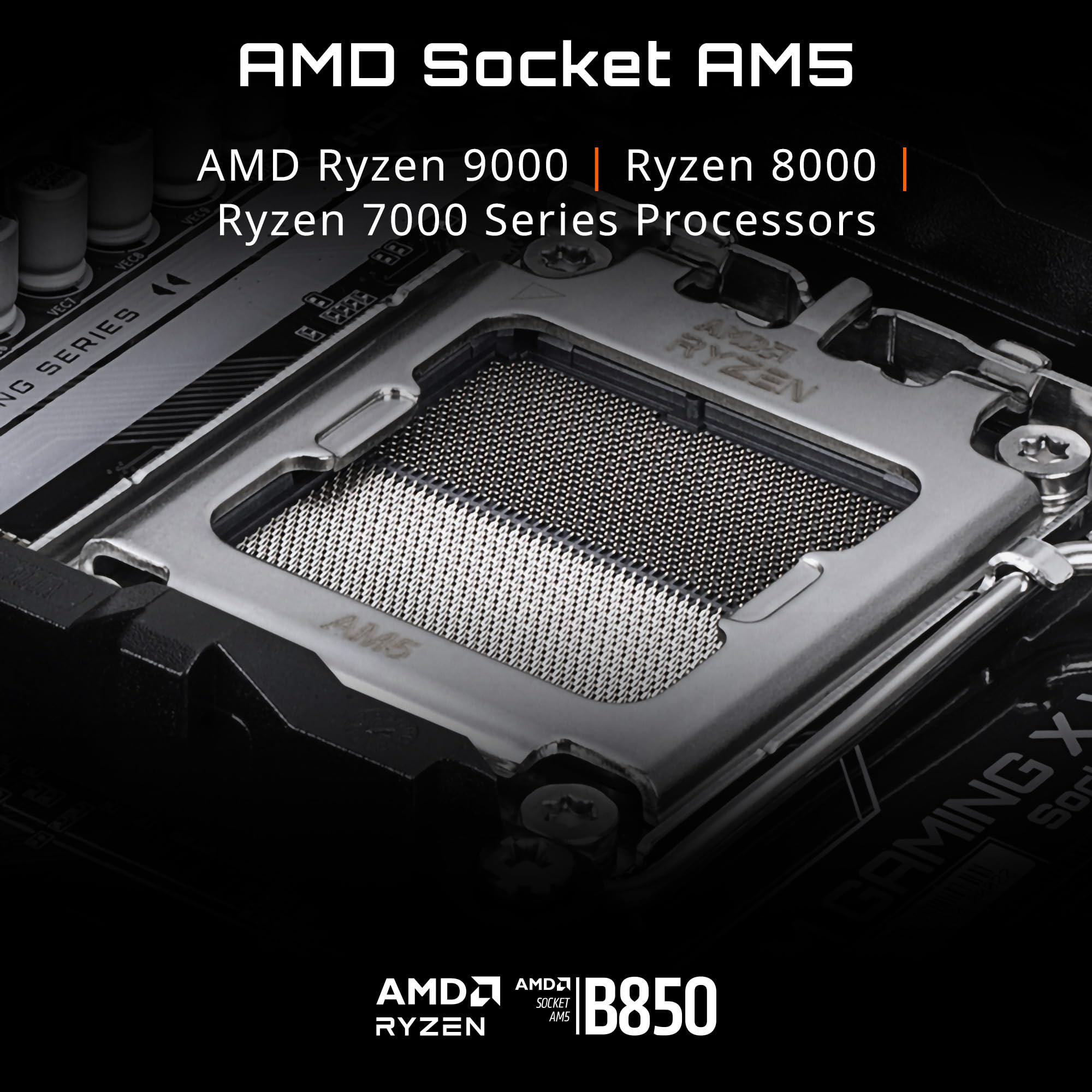 Placa mãe Gigabyte B850 Gaming WiFi 6, Display Ports, HDMI, AM5, Micro-ATX DDR5