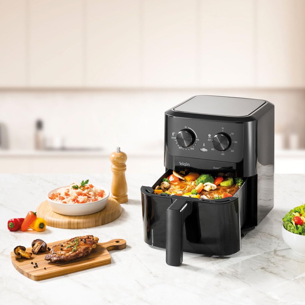 Fritadeira Elétrica Air Fryer Quad Fry Elgin – 4,2 L, 1400W