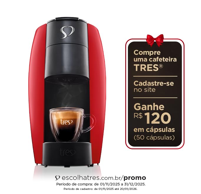 Cafeteira Espresso Três Corações LOV Multibebidas, Automática